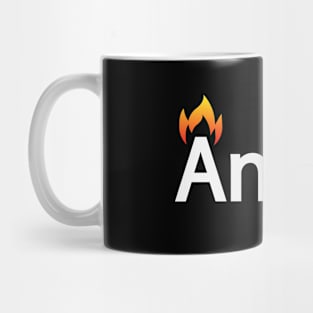 Angry artistic text design Mug